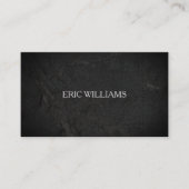 Zwart ruw oppervlak visitekaartje (Voorkant)