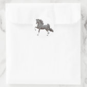 Zwart Saddlebred Horse Sticker (Tas)