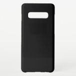 Zwart Samsung Galaxy S10 Hoesje<br><div class="desc">Een donker, effen kleur "Black" Samsung Galaxy S10 Hoesje. Dit zwart is puur zwart. Klik op "Aanpassen" om van kleur te veranderen of om een patroon of ontwerp toe te voegen. Product Hex Code: #000000</div>
