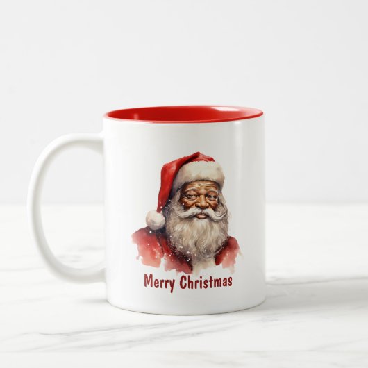 Zwart Santa Coffee Mok (Links)