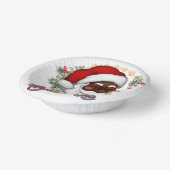 Zwart Santa Geloof Melanine Man Kerstmis Cheer Papieren Kommen (Gebogen)