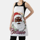 Zwart Santa Geloof Melanine Man Kerstmis Cheer Schort (Insitu)