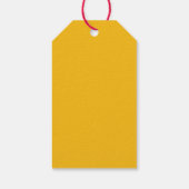 Zwart Santa Hugs Paper Gift Label Cadeaulabel (Achterkant)