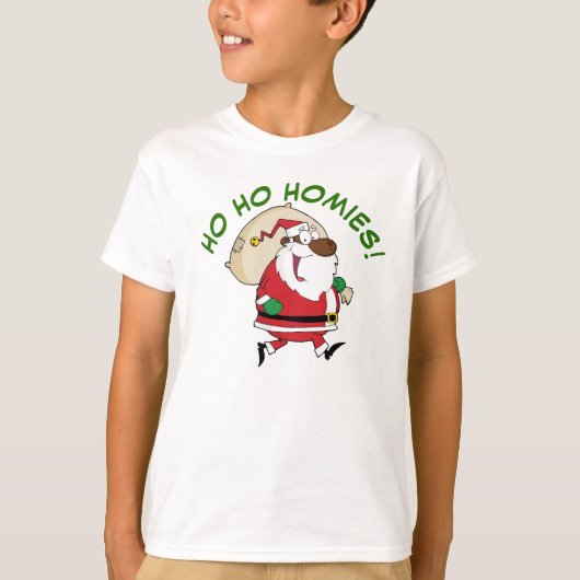 Zwart Santa Shirt (Voorkant)