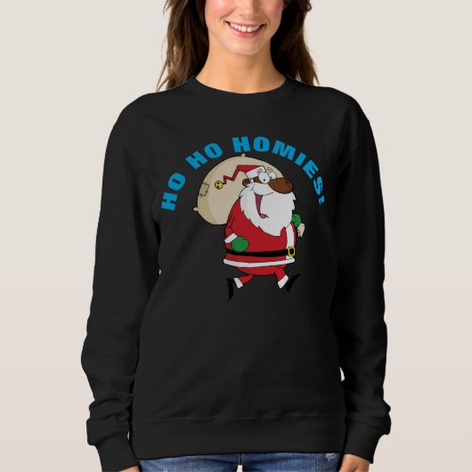 Zwart Santa Shirt (Voorkant)