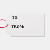 Zwart Santa Vakantie Toast Papier Gift Label Cadeaulabel (Achterkant Horizontaal)