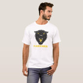Zwart Scary Panther T-shirt (Voorkant volledig)