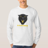 Zwart Scary Panther T-shirt (Voorkant)