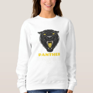Zwart Scary Panther Trui