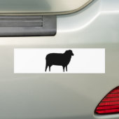 zwart schaaictogram bumpersticker (Op auto)
