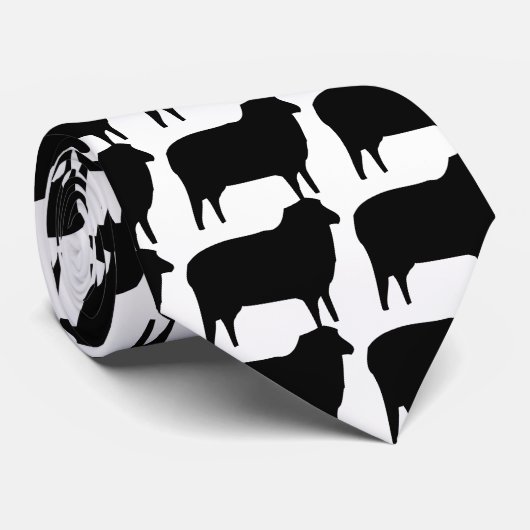 zwart schaaictogram stropdas (Opgerold)