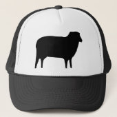 zwart schaaictogram trucker pet (Voorkant)