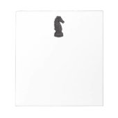  zwart schaakstuk notitieblok (Voorkant)