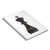 Zwart schaakstuk notitieboek (Rechterzijde)