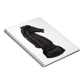 zwart schaakstuk notitieboek (Rechterzijde)