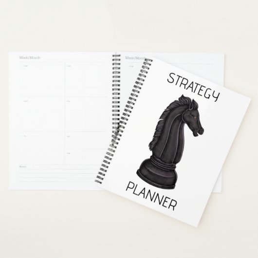  zwart schaakstuk planner (Display)