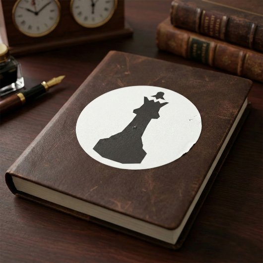 Zwart schaakstuk Stickers