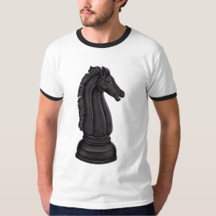  zwart schaakstuk t-shirt