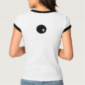 Zwart schaap cartoon illustratie t-shirt (Achterkant)