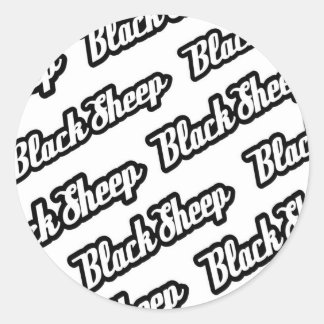 Zwart schaap sticker