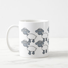 Zwart Schaap Wit Flock Opvallen in de menigte! Koffiemok