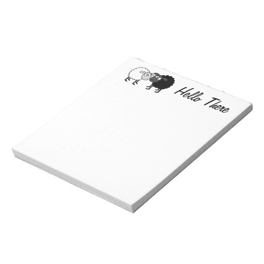 Zwart schaap wit Notitieblok 5,5 x 6 inch 40 pagin (Linkerzijde)