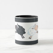 Zwart Schaap Wit Schaap Mok (Midden)