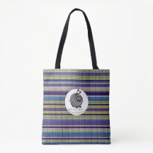 Zwart Schapengarens & Woollies Knit Print Tas