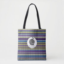 Zwart Schapengarens & Woollies Knit Print Tas