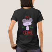 Zwart Schattige Grappig T-shirt (Achterkant)