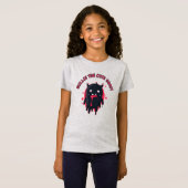 Zwart Schattige Kawaii Ghost T-shirt (Voorkant volledig)
