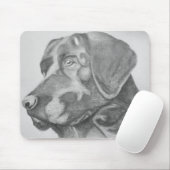 Zwart schetsenmuisblok muismat (Met muis)