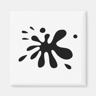 Zwart schilderspatbord magneet