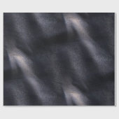 Zwart schitterend kunstleder cadeaupapier (Vlak)