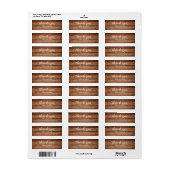Zwart schoolbord Aangepast monogram bedankt Etiket (Full Sheet)