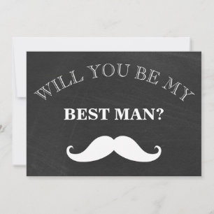 Zwart schoolbord, ben jij mijn beste man? kaart
