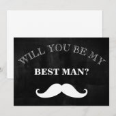 Zwart schoolbord, ben jij mijn beste man? kaart (Voorkant / Achterkant)