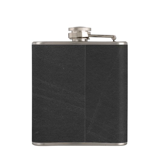 Zwart schoolbord De Groomsman bruiloft Heupfles (Achterkant)