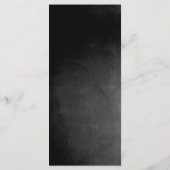 Zwart schoolbord Elegant Slim Dinner Menu (Achterkant)