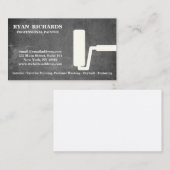 Zwart schoolbord Huis Schilderen Zakelijke kaart Visitekaartje (Voorkant / Achterkant)