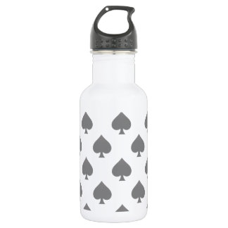 Zwart Schoppenpatroon Waterfles