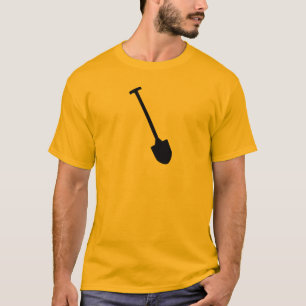 Zwart schoppenpictogram t-shirt
