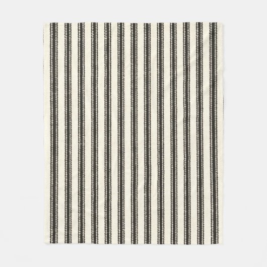 Zwart schoppenplank  fleece deken (Voorkant)