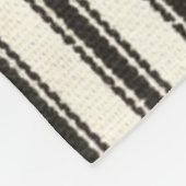 Zwart schoppenplank  fleece deken (Hoek)