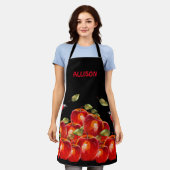 Zwart Schort van Red Apple (Gedragen)