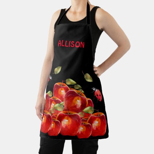 Zwart Schort van Red Apple (Insitu)