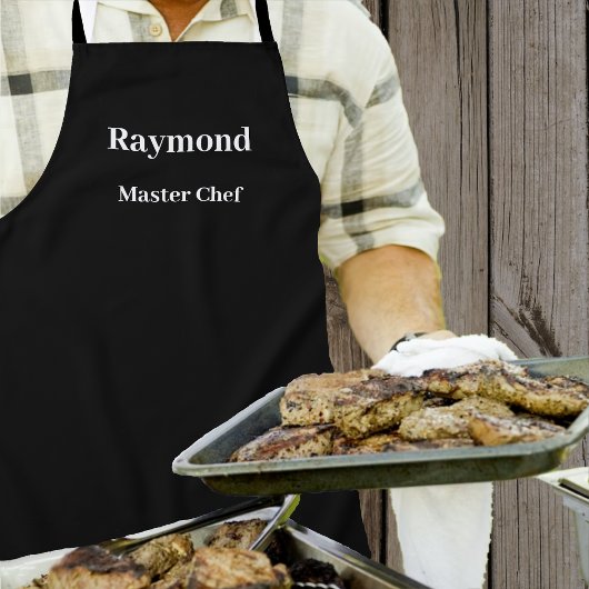 Zwart Schort - vast - geen patroon