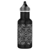 Zwart schotel Star Roestvrij staal Waterfles (Rechts)