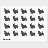 Zwart Schots Terrier Puppy Dog Sticker / Seal (Vel)