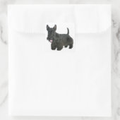 Zwart Schots Terrier Puppy Dog Sticker / Seal (Tas)